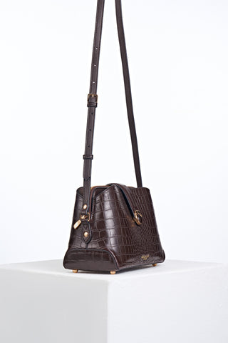 Mills Chocolate Croc Crossbody