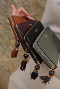 Myrtle Black Large Tassel Purse