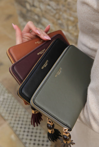 Myrtle Black Large Tassel Purse