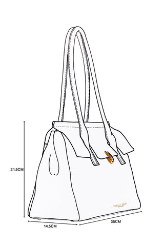 Natalia Chocolate Recycled Suede Tote Bag