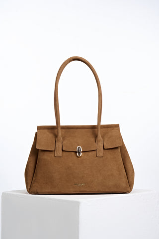 Natalia Tan Recycled Suede Tote Bag