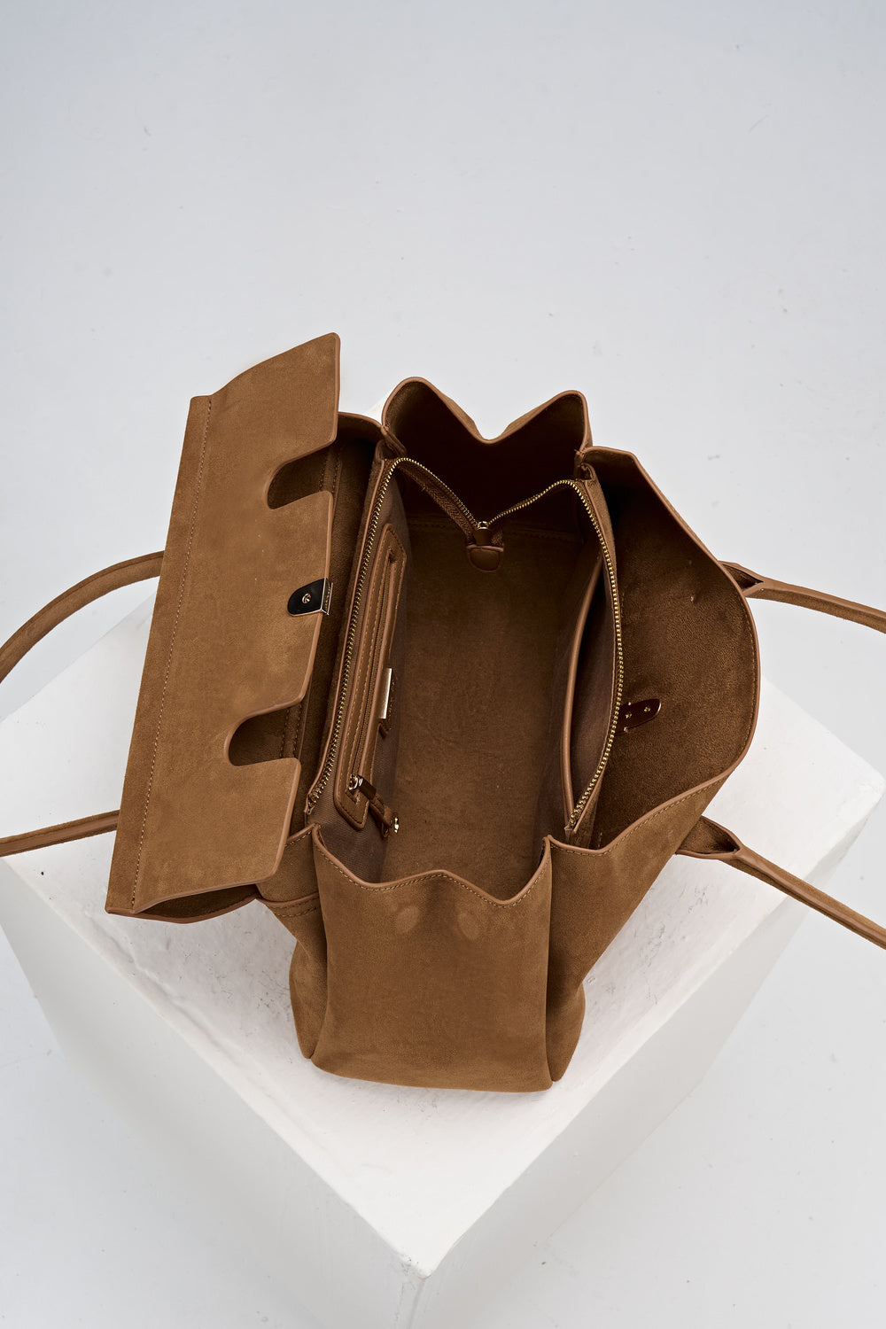 Natalia Tan Recycled Suede Tote Bag