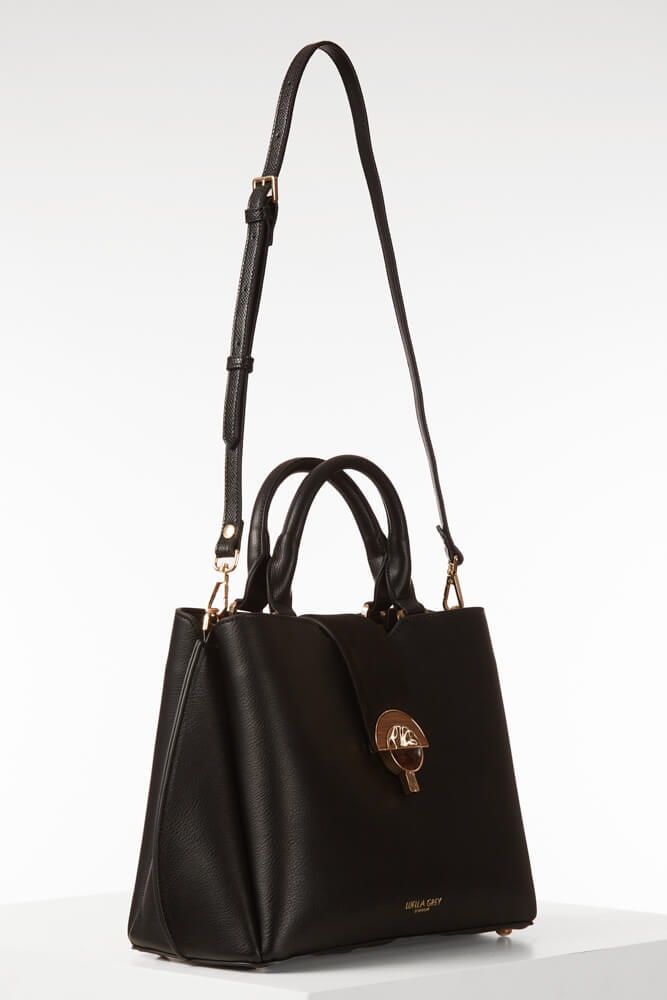 Octavia Black Three Compartment Work Tote