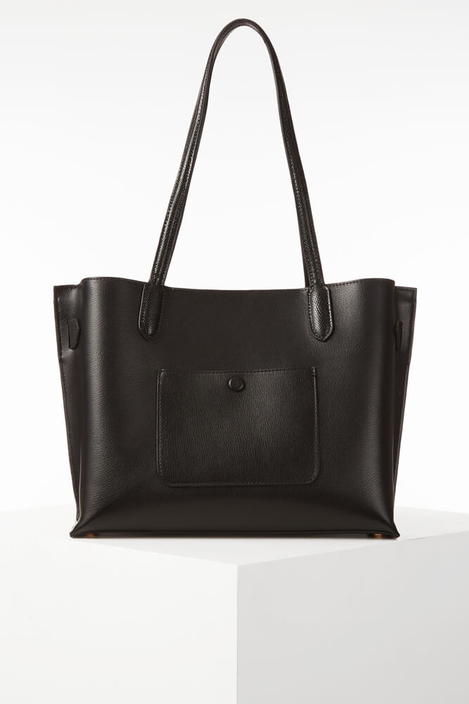 Oriana Black Laptop Tote