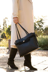 Oriana Black Laptop Tote