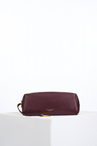 Paige Black Cherry Small Whipstitch Tote
