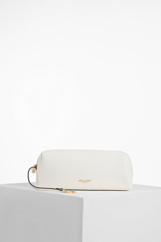 Paige White Small Whipstitch Tote