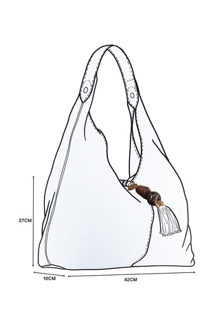 Pandora Weave Black Cherry Recycled Suede Slouch Hobo