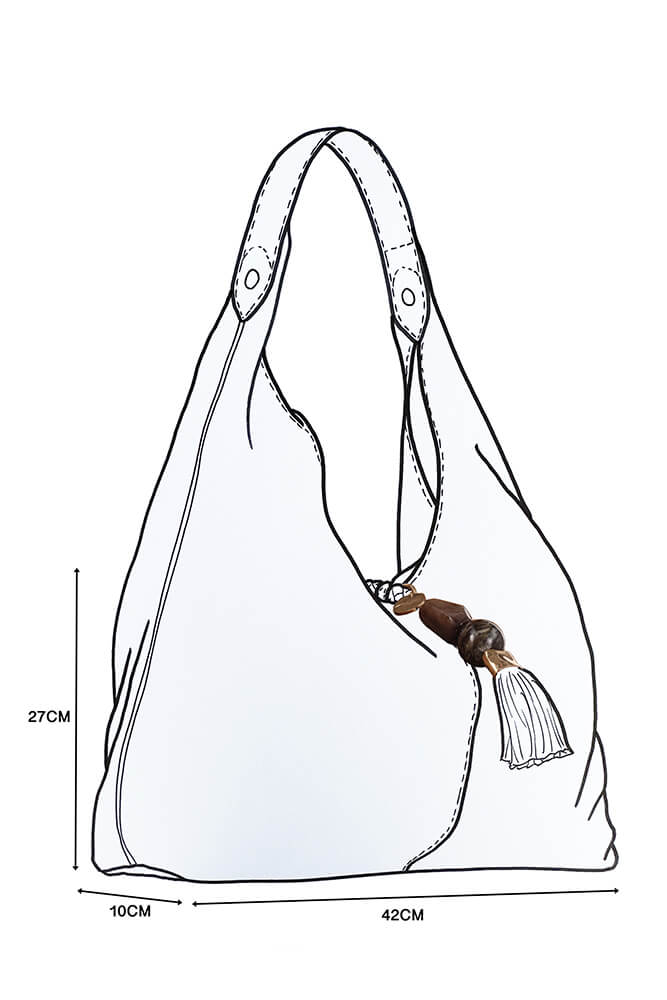 Pandora Black Suede Hobo