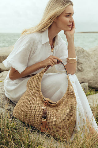 Pandora Raffia Hobo