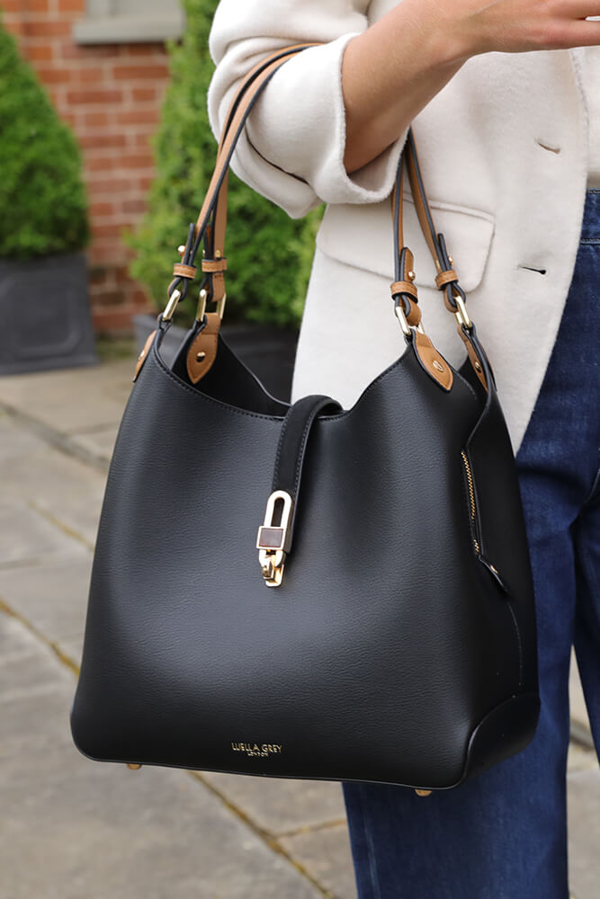 Romany Black Hobo Tote