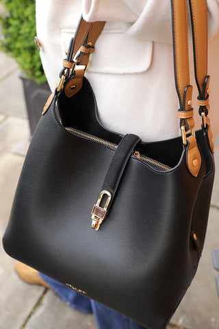 Romany Black Hobo Tote