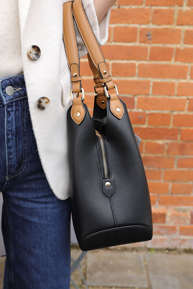 Romany Black Hobo Tote