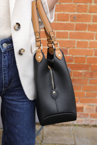 Romany Black Hobo Tote