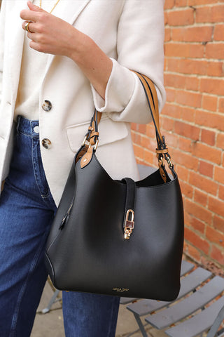 Romany Black Hobo Tote