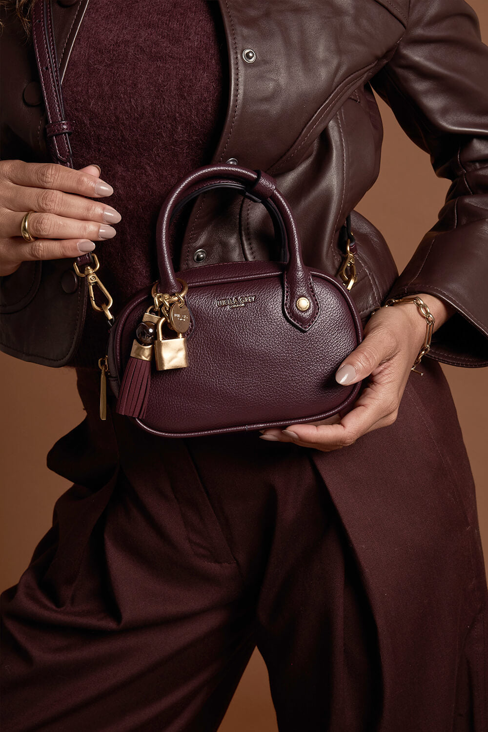 Ruthanna Black Cherry Mini Bowler