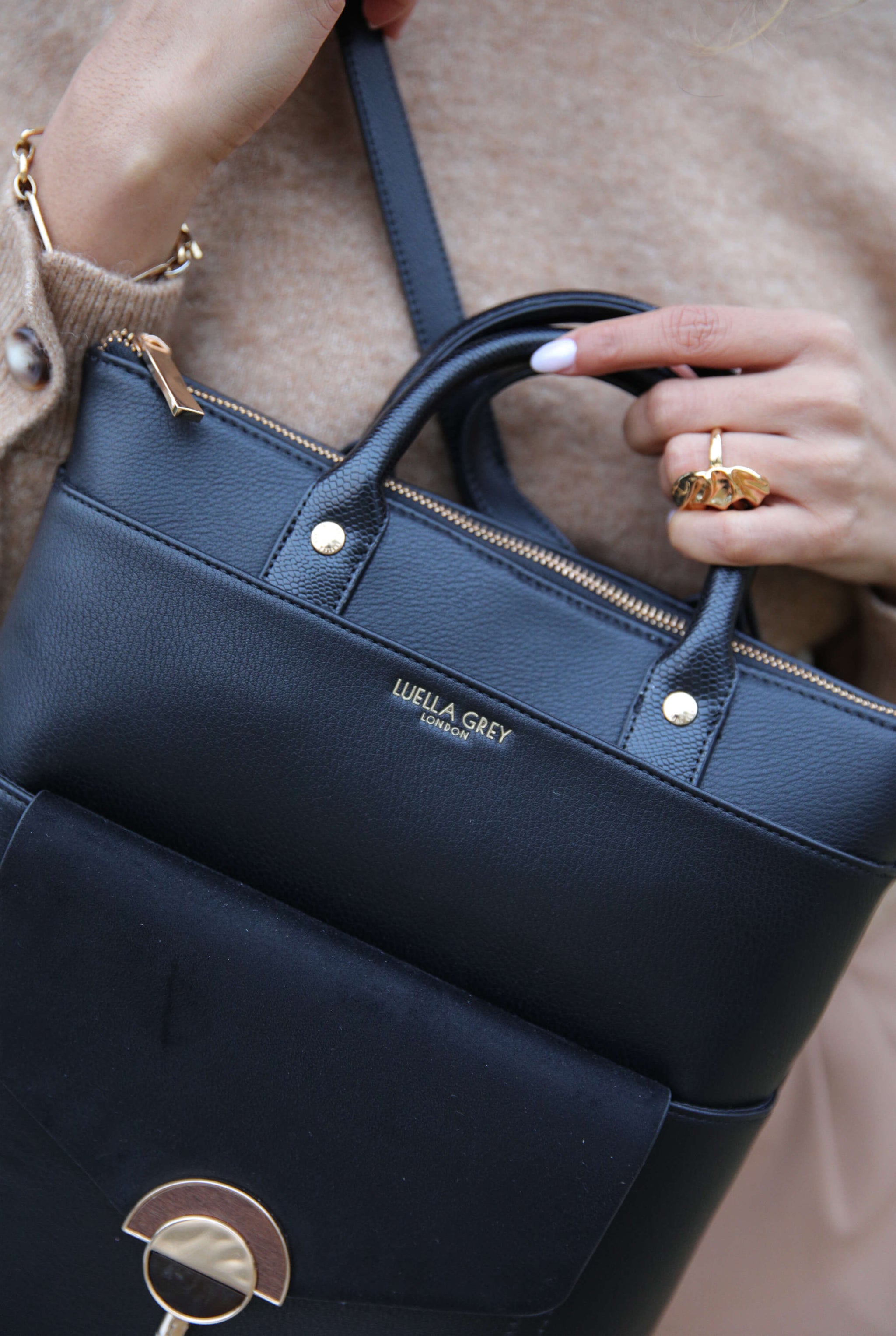 Sally Black Laptop Backpack