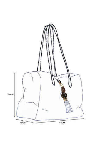 Sandrine Chocolate Faux Fur Large Tote
