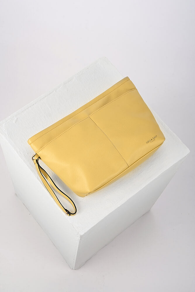 Saskia Buttercup Yellow Large Woven Tote