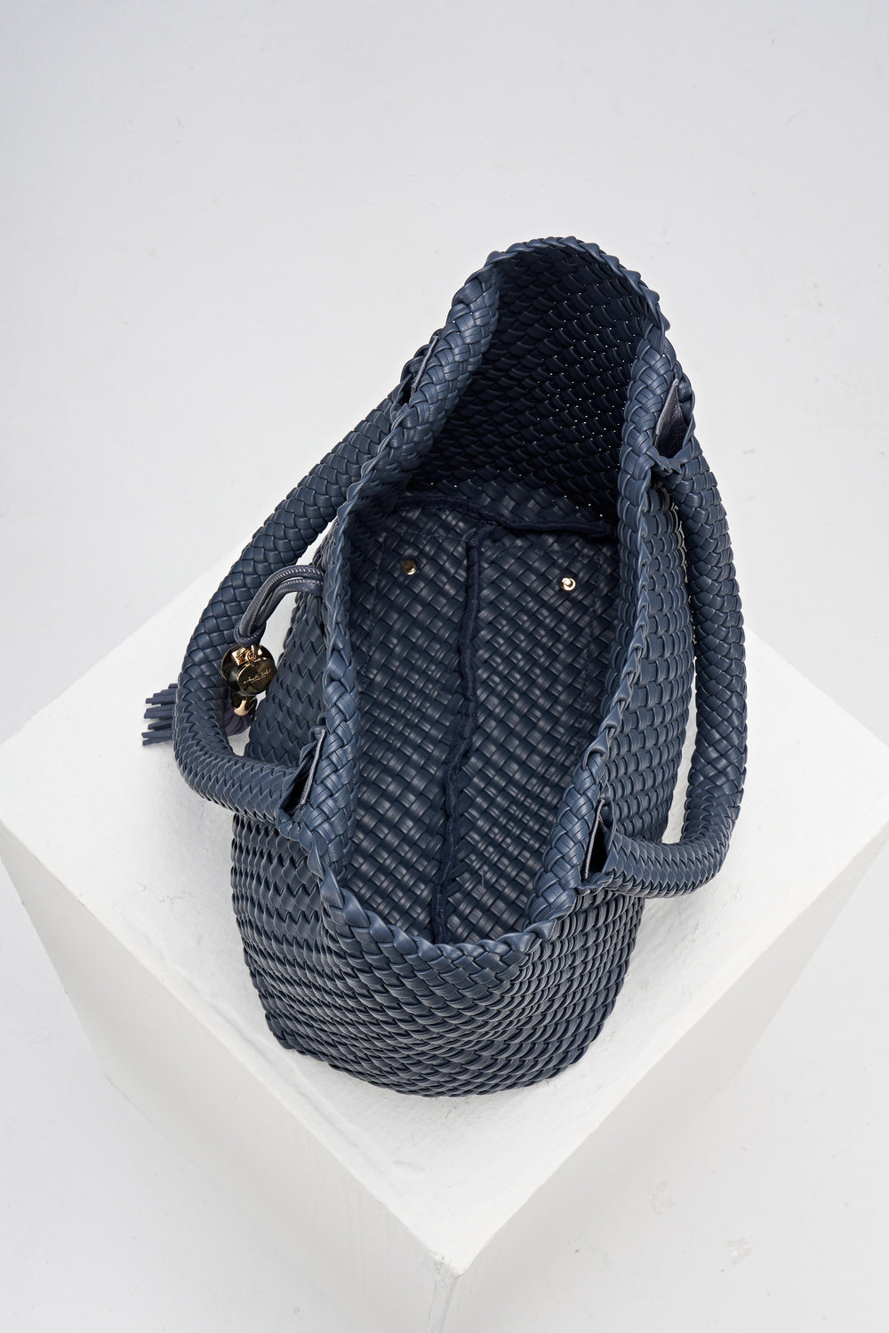 Saskia Denim Blue Woven Tote