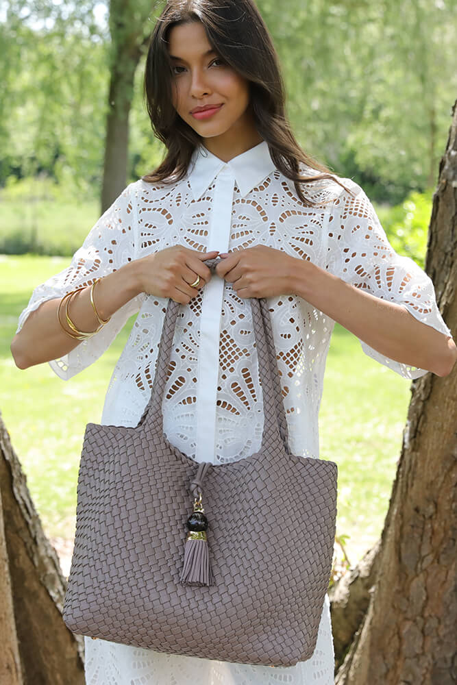 Saskia Peat Large Woven Tote