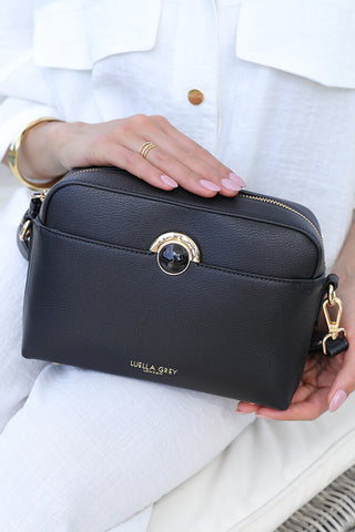 Sian Black Camera Crossbody