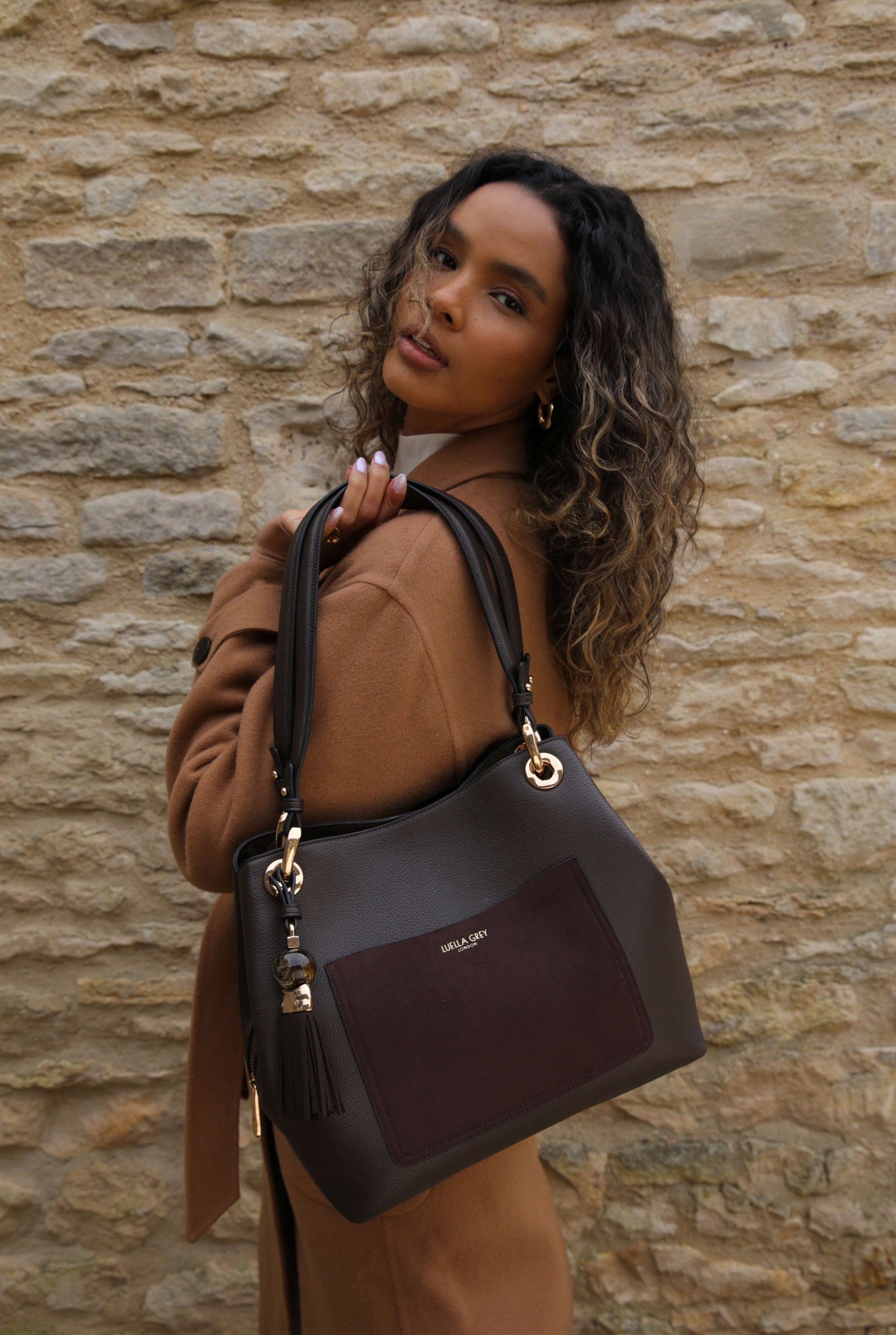 Sienna Chocolate Hobo Tote