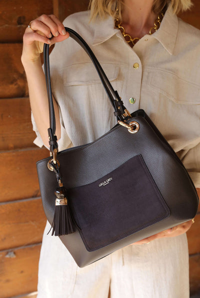 Sienna Chocolate Hobo Tote