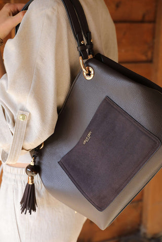 Sienna Chocolate Hobo Tote