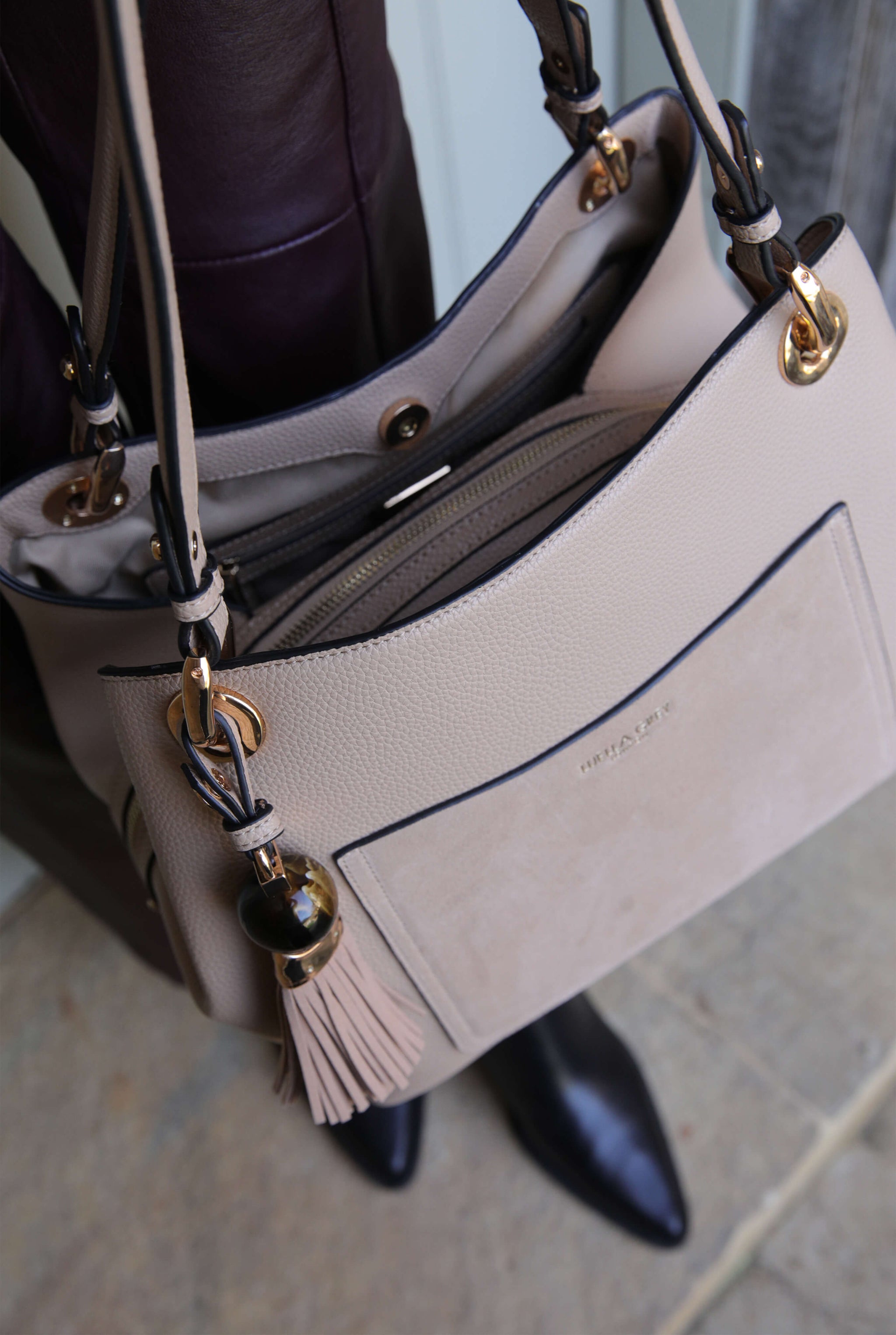 Sienna Mushroom Hobo Tote
