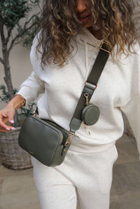 Siobhan Khaki Camera Crossbody