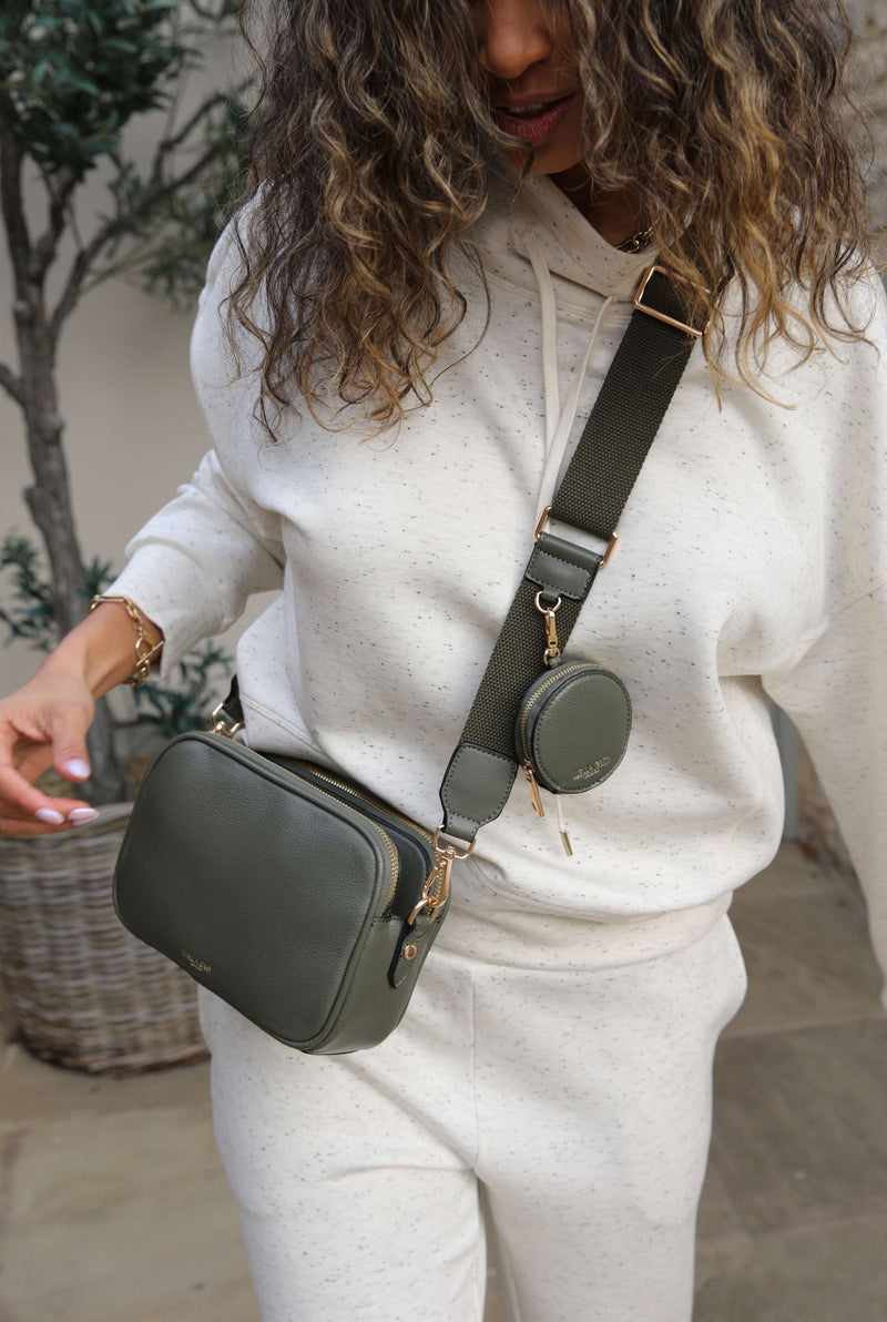 Siobhan Khaki Camera Crossbody