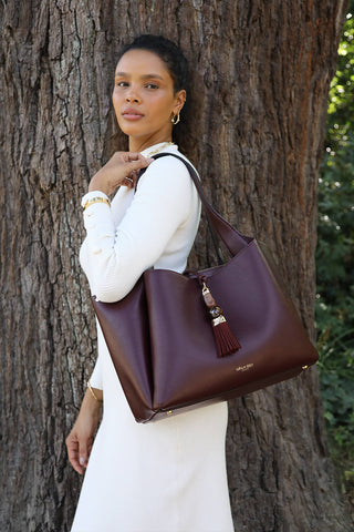 Stella Black Cherry Laptop Tote