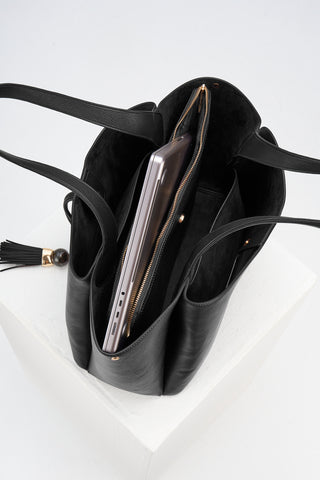 Stella Black Laptop Tote