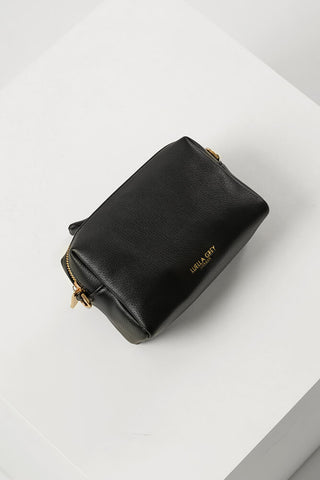 Suky Black Medium Woven Crossbody