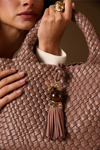 Suky Fawn Woven Crossbody