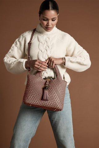 Suky Fawn Woven Crossbody