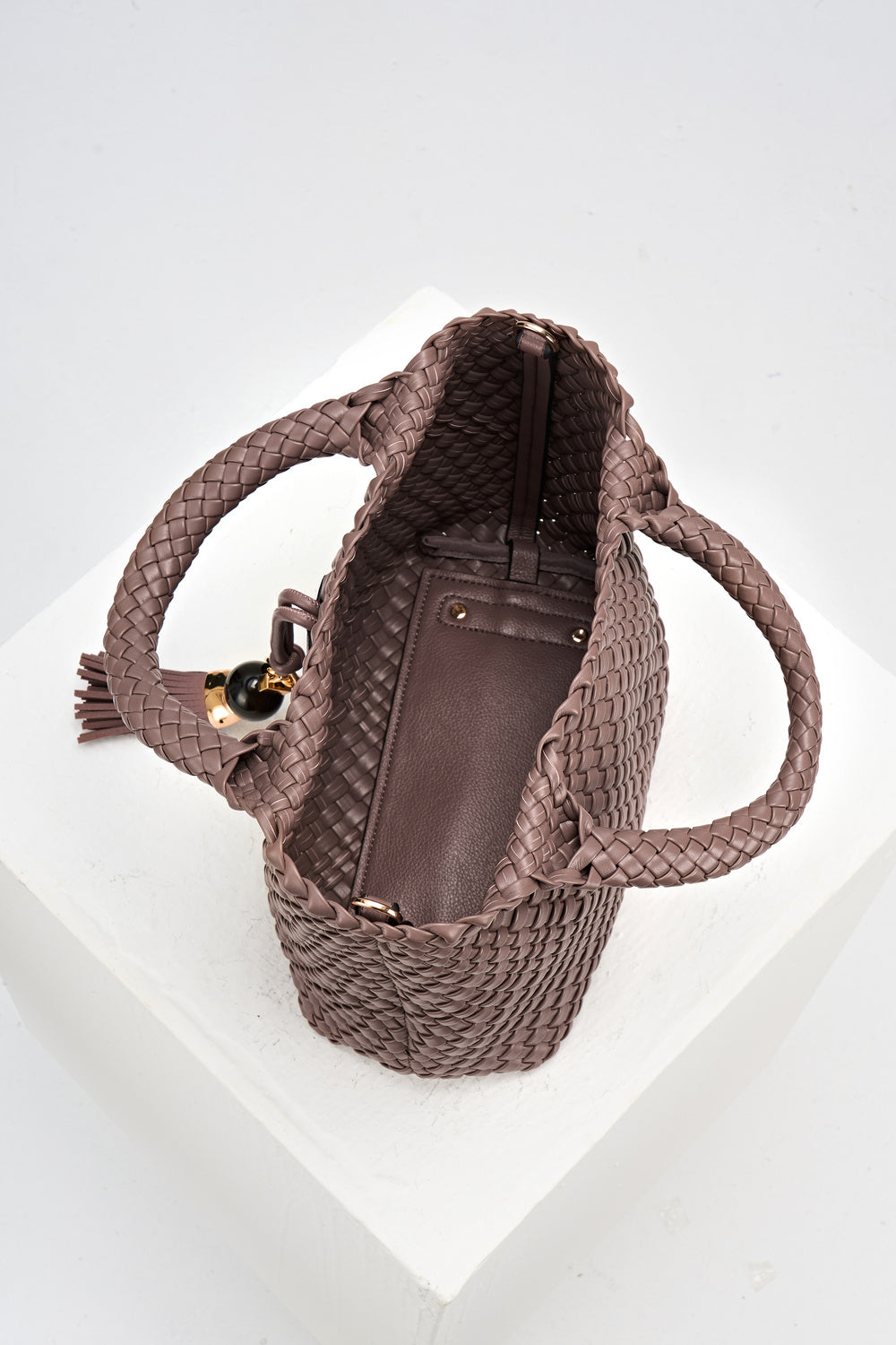 Suky Fawn Woven Crossbody