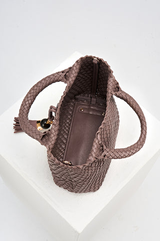 Suky Fawn Woven Crossbody