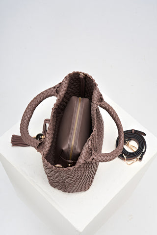 Suky Fawn Woven Crossbody