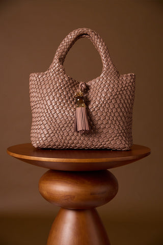 Suky Fawn Woven Crossbody