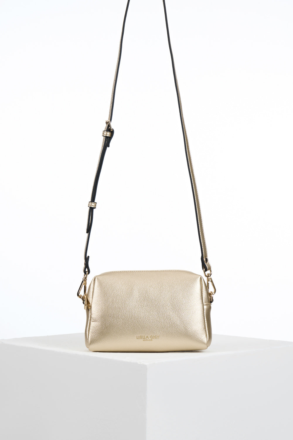 Suky Gold Woven Crossbody
