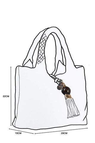 Suky Peat Medium Woven Crossbody