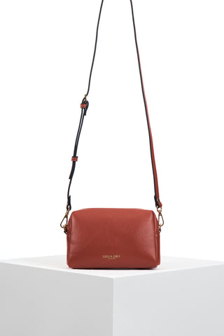 Suky Tomato Red Woven Crossbody