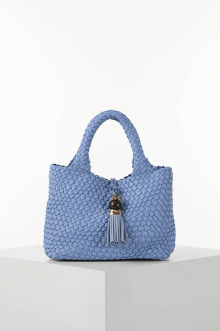 Suky Cornflower Blue Medium Woven Crossbody