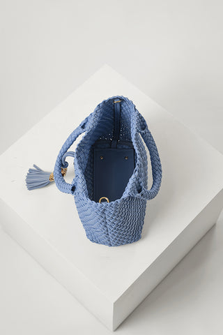 Suky Cornflower Blue Medium Woven Crossbody