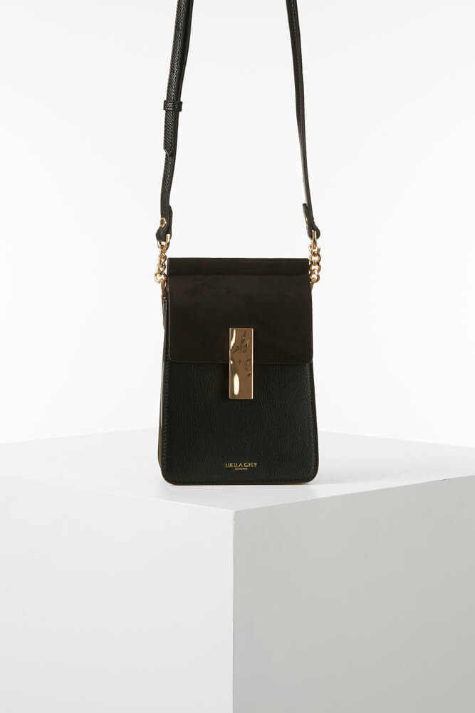 Tamsin Black Phone Crossbody