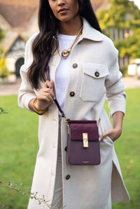 Tamsin Plum Phone Crossbody