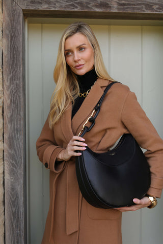 Thelma Black Scoop Hobo