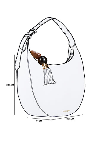 Theodora Tan Recycled Suede Scoop Hobo